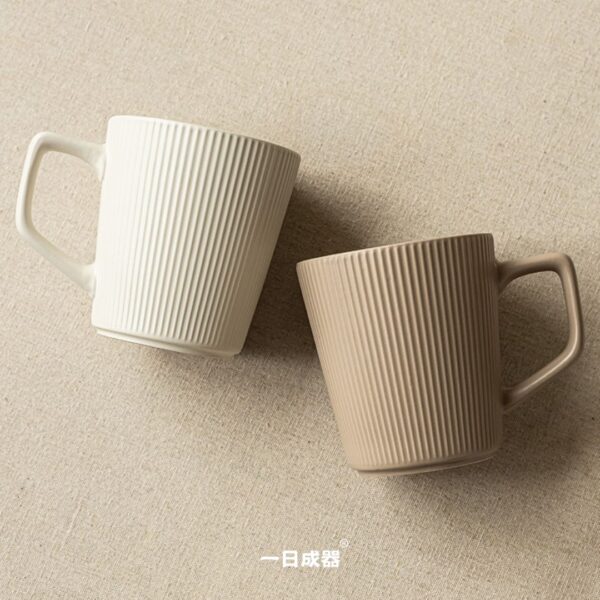 白條紋馬克杯