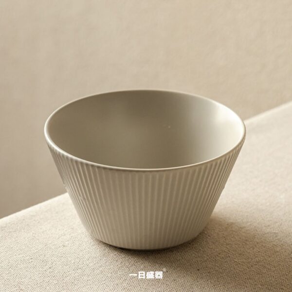 日式簡約飯碗卡其