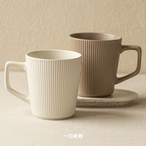 白條紋馬克杯