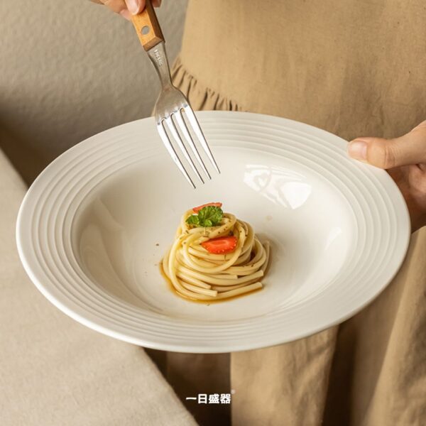 白8.5吋草帽盤