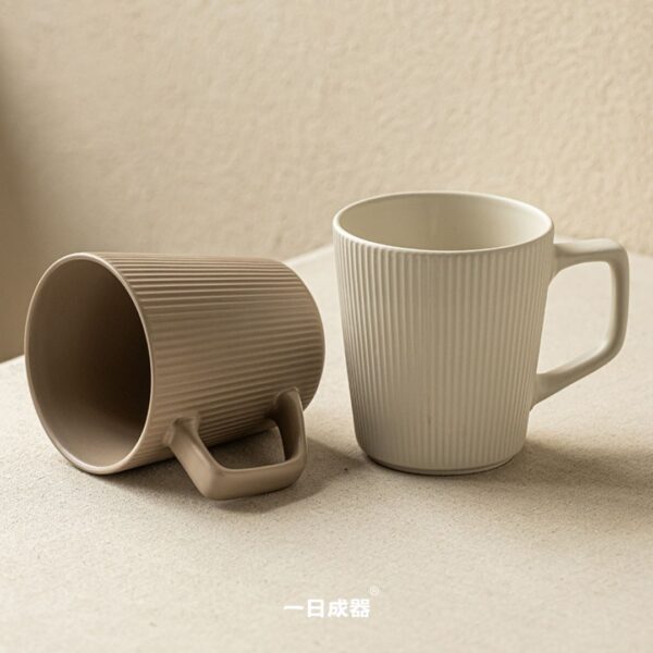 白條紋馬克杯