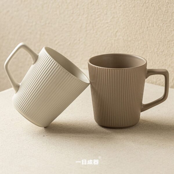 白條紋馬克杯