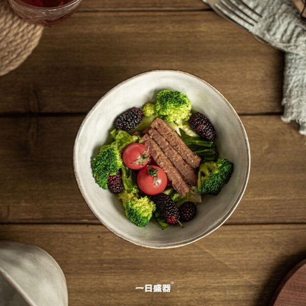 復古窯變拉麵碗