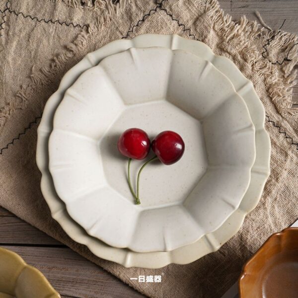 橄欖綠七吋花盤