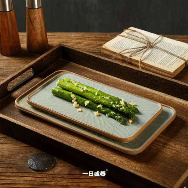 日式壽司長盤白麻10吋